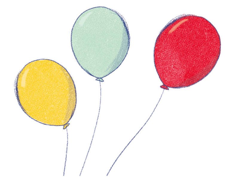 Luftballons-Illustration